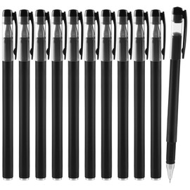 ZneOkoay 32 Pieces Gel Pens Bulk,Fine Point(0.5mm) Black Gel Ballpoint Pen Long Lasting Writing Pens for Home Restuarnt Office College School Supplies (32)