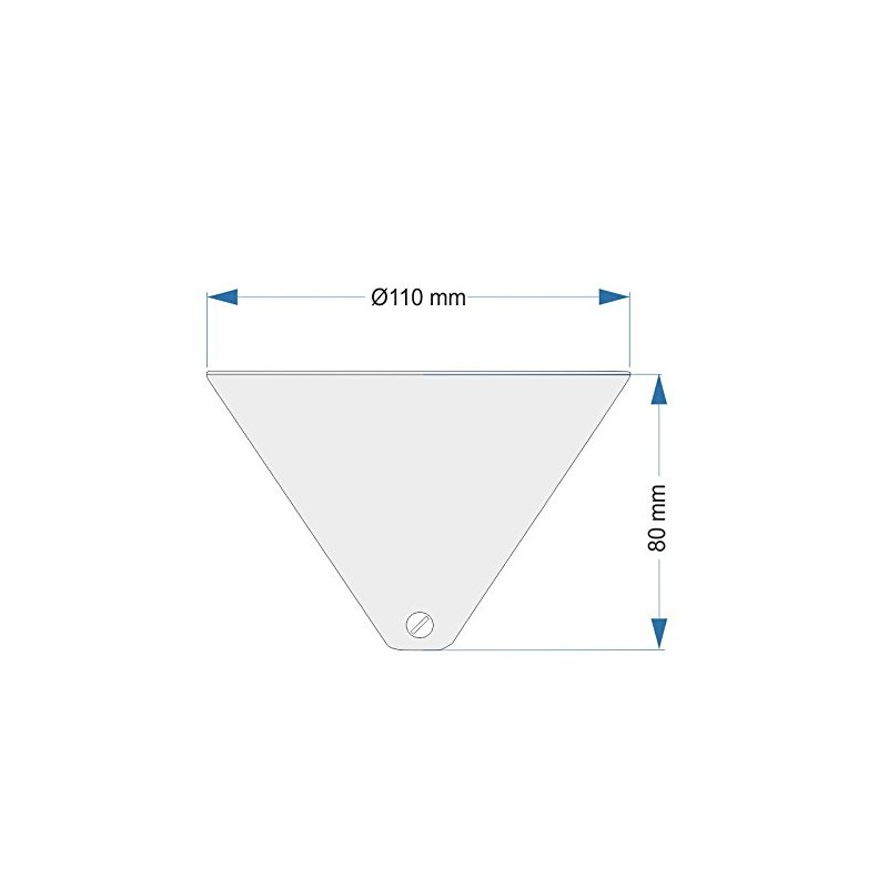 Lamp Canopy - Ceiling Canopy with Strain Relief for Lamp