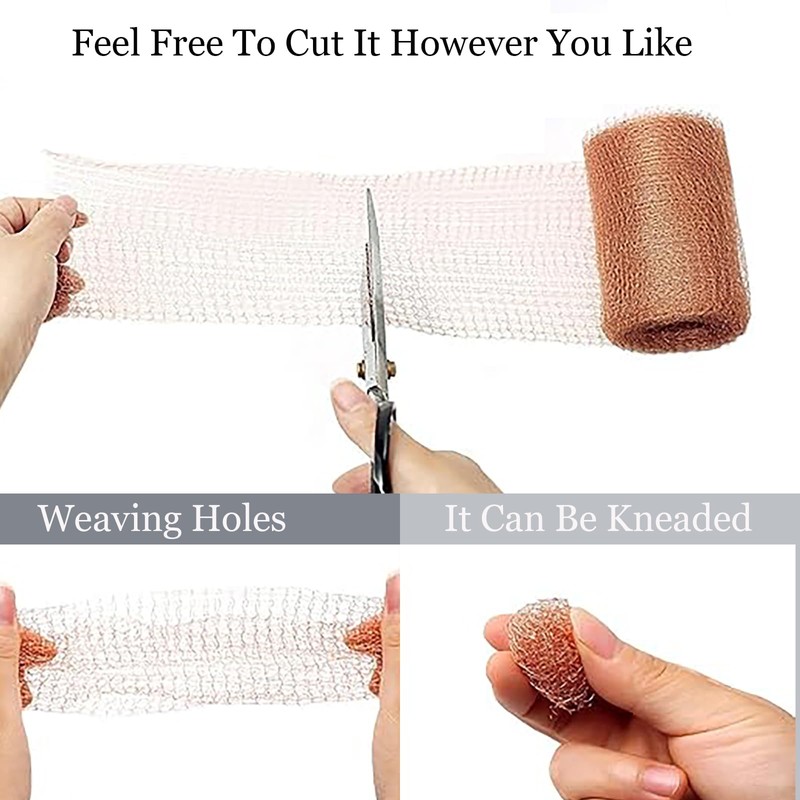 Copper Mesh Rodent Control Kit 100% Pure Copper Wool for