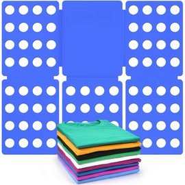 Shirt Folder Mini Folding Board Durable Plastic Shirt Folding Board Easy to Fold Shirts Board Clothes Folding Board Laundry Folder Board Folding Tool for Kids and Adults Blue