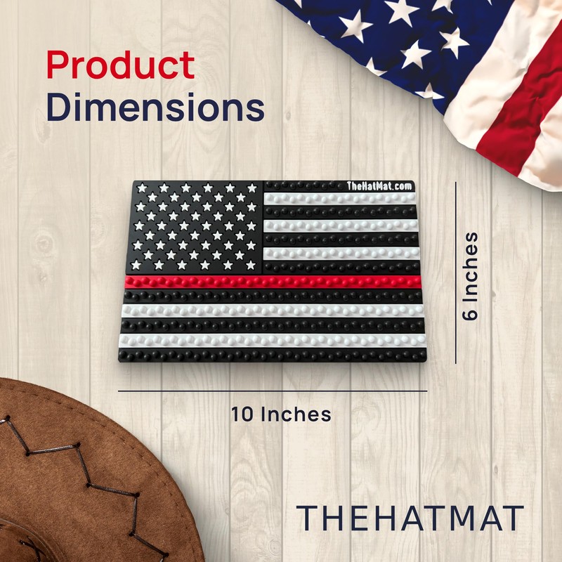 TheHatMat Dashboard Hat Mat Holder - Extra-Large Cowboy Hat Holder