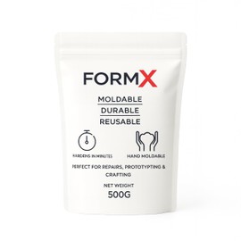 FormX Moldable Polymorph Pellets - (500g) Resealable Pack - Hand-Moldable Thermoplastic for Repairs, Prototyping and Crafting - Durable, Reusable, Biodegradable