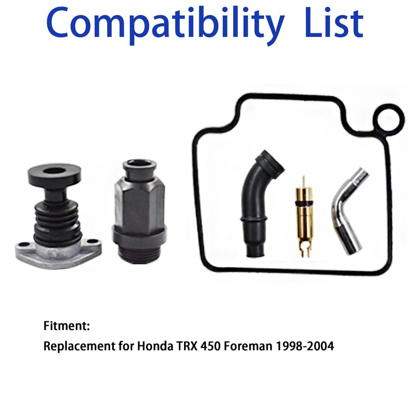 Silscvtt Carburetor Carb Rebuild Kit with Carb Primer Pump and