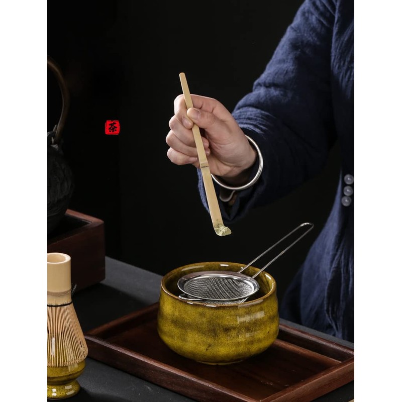 Tea Ceremony, Matcha Bowl, Stylish, Blue Glaze, Kyoto Ware Traditional