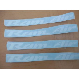 Gunner Graphics 93-02 PONTIAC FIREBIRD  TRANS AM   WS6 RAM AIR REPLACEMENT HOOD DECALS 2 SETS - red