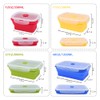 VIGIND Set of 4 Collapsible Foldable Silicone Food Storage Container,