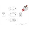 Motor protection switch 0.10-0.16A in housing, 3Ph, with emergency stop