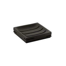 KIAMAMI VALENTINA Periwinkle Black Resin Soap Dish