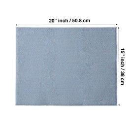 HOLEVOO XL Microfiber Dish Drying Mat for Kitchen Counter, Dish Drying Pad Reversible, Absorbent Drying Mat (Foggy Blue)