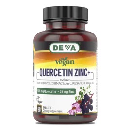 Deva Quercetina Vegana 500 Mg Zinc 25 Mg 90 Tabletas , ,