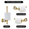 BATHSIR Crystal Toilet Paper Holder, Gold Toilet Roll Holder Modern