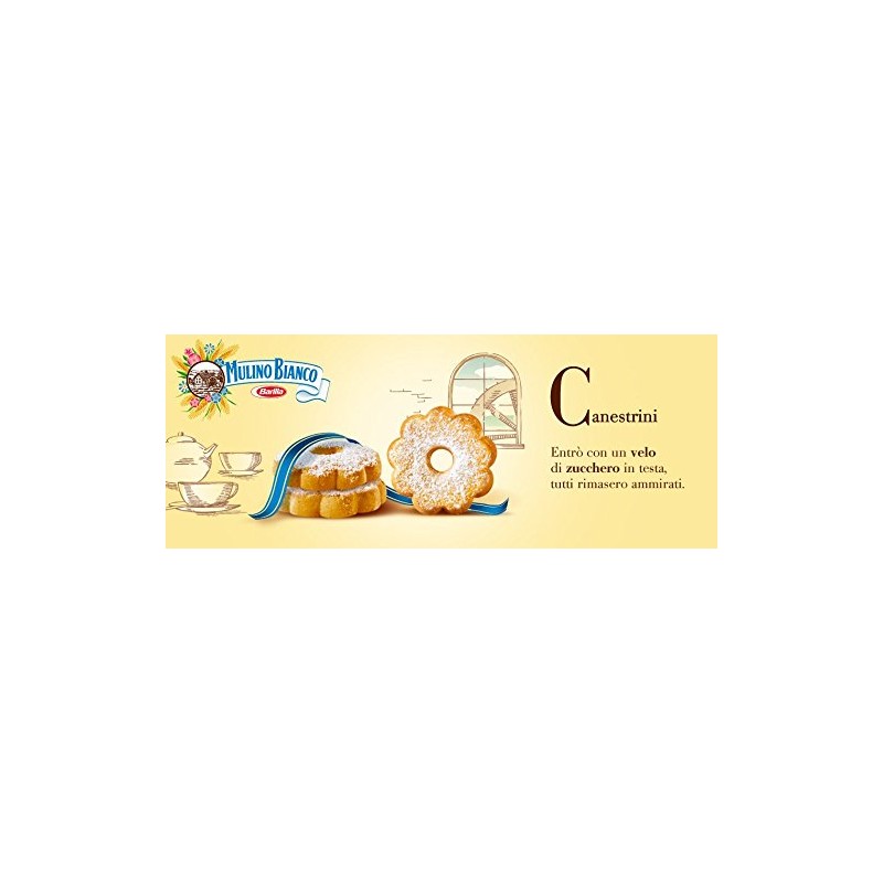 Mulino Bianco:"Canestrini" Biscuits with icing sugar - 7.05 Oz (200g)