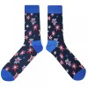 Sockfly NWT Star Fireworks Dress Socks Novelty Men 8-12 Blue