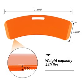 Upgrade Short Version 27-inch Transfer Board with Tubular Slide Sheet(16"x24"),Transfer from Wheelchair to Bed, Toilet, Tub, Car, Slide Assist Device for Transferring, Weight Capacity 440 lbs