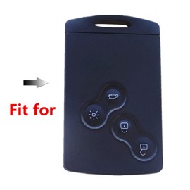 Happyit Zinc Alloy Car Key Cover Cases for Renault Clio Scenic Megane Duster Sandero Captur Twingo koleos 4 Buttons Smart Key 360° Water Proof Protect with Fluorescence (Matt Color)