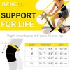 Bracoo KE92 Knee Sleeve for Men and Women, Elastic Knee