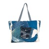 Back From Bali Womens Denim Patchwork Pocket Tote Bag Classic