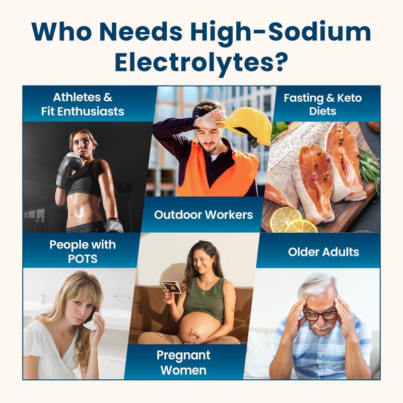 Venture Pal High Sodium Sugar-Free Electrolyte Powder Packets - Hydration