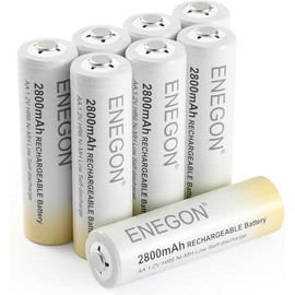 ENEGON 8 Pilas AA Recargables 2800mAh Baterias Recargables AA 1.2 V Ni-MH Alta Capacidad Pilas AA para Dispositivos Domésticos y Exteriores