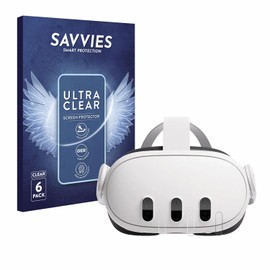Savvies Screen Protectors for Meta Quest 3 Ultra Transparent Pack of 6
