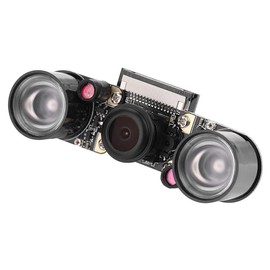 Fosa Camera Module For Raspberry Pi 3/2/B Wide Angle Fisheye Lens With Fill Light 160 Degrees 5MP 1080P OV5647 Sensor HD Video Webcam Supports Night Vision SC15
