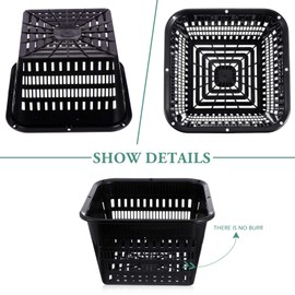 Cabilock Orchid Pots Orchid Containers 5pcs Set Root Control Pot Plant Hydroponic Basin Plastic Office Planter Pots Flower Pot