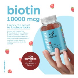 Artnaturals Gomitas Biotina 10000mcg - Crecimiento Cabello