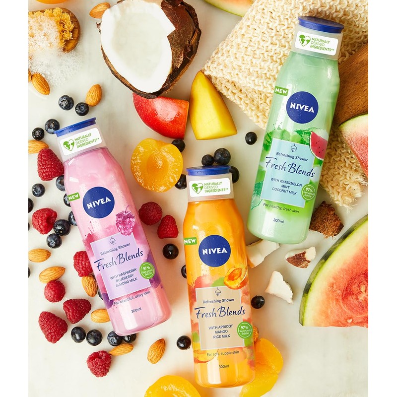 Nivea Shower Gel (300 ml, Pack of 6) Women Rasberry