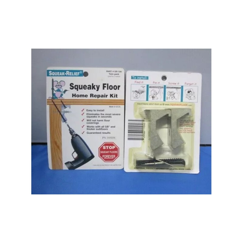 Squeak-Relief Lot of 2 Squeak Relief Squeaky Floor Home Repair