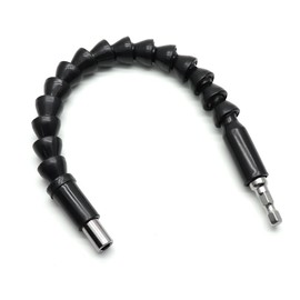 LDEXIN Brocas de extensión de eje flexible de 11.9 pulgadas, extensión de broca flexible hexagonal de 1/4 pulgadas, conexión de cambio rápido, vástago hexagonal magnético, herramienta de trinquete automático/mecánica