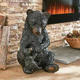BLACK FOREST DECOR Motherly Love Bear Sculpture