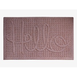 A1HC All Weather Absorbent Doormat, Quick Dry, Absorbs Up to 2 Cups of Moisture, Stain & Fade Resistant, Captures Dirt, Non Slip & Heavy Duty SBR Crumb Rubber Backing Indoor/Outdoor Boot Scraper,24x36