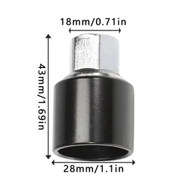 CLKE 542 Rim Lock Cracker, Rim Lock Adapter Key, Wheel Wrench Car, Durable and Easy to Use, Rim Lock for Removing Wheel Nuts, Rim Lock 542