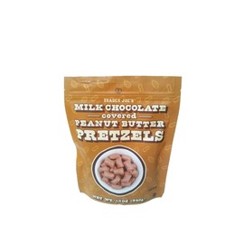 Trader Joe's NEW TRADER JOE'S MILK CHOCOLATE COVERED PEANUT BUTTER PRETZELS 12 OZ BAG