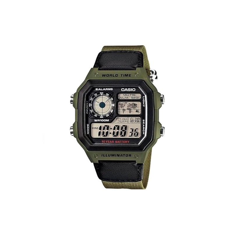 Casio AE-1200WHB-3B Quartz Men's Digital Wristwatch