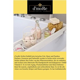 d'moRe Argan Soap - Organic Soap - Cold Press - Handmade Soap - Argan Soap - 100% Natural Soap - Vegan Soap - Face and Body Soap - Hair Soap