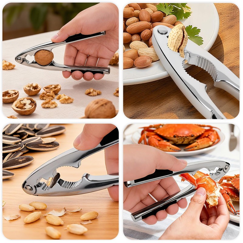 Nut Crackers Tools Pecan Cracker, Walnut Clip Heavy Duty Nutcracker