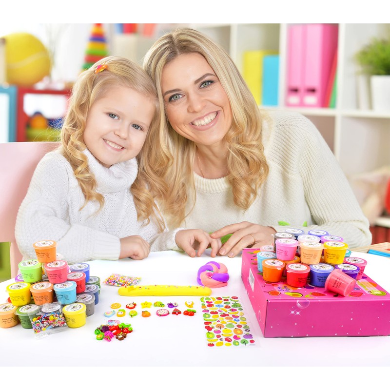 54 Pack Mini Butter Slime Kit for Girls Boys, Scented