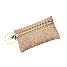 Giselle Key Case, Coin Purse, Small Item, Miraculous Ring, Smart Key Case, Keyless Case, Key Ring, Mini Pouch, Women's, Men's, chai beige, simple