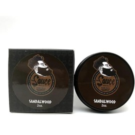 Beard Balm 2oz. by Beard Balm 2oz. Styles, Reusable, Strengthens & Softens Beards Leave in Conditioner (Sandalwood)