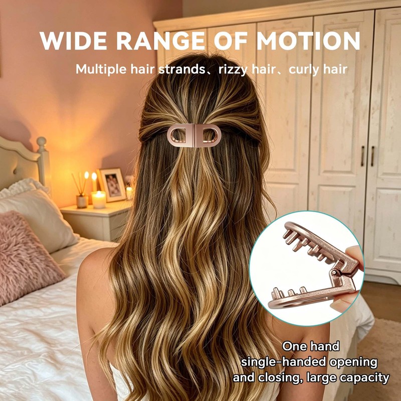 Magnetic Hair Clips for Women, Advanced No-Slip Styling Hair Clips,