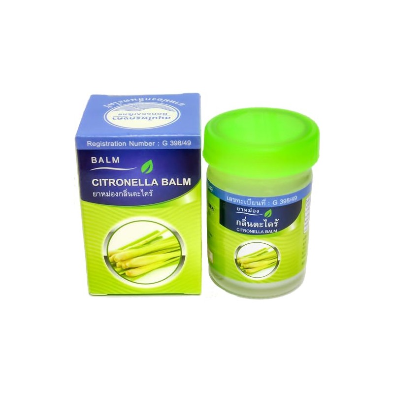 KONGKAHERB™ Citronella Herbal Balm, Thai Massage Balm for Wellness and