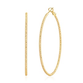 OOOPEL Large Gold Hoops Earrings for Women, Big Gold Earrings Hoops Lightweight Hypoallergenic 14k Real Gold Plated Hoop Earring for Women 30MM 40MM 50MM 60MM