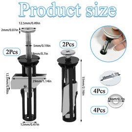 4 Pack Toilet Seat Fittings, Toilet Seat Screws, Toilet Seat Fixings, Universal Toilet Seat Bolt Kit, Toilet Seat Screws Replacement Kit, Toilet Seat Fittings And Fixtures Universal Replacement Parts