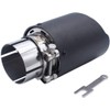 SHLPDFM Universal Exhaust Pipe Silencer Stainless Steel Tailpipe Exhaust Trim