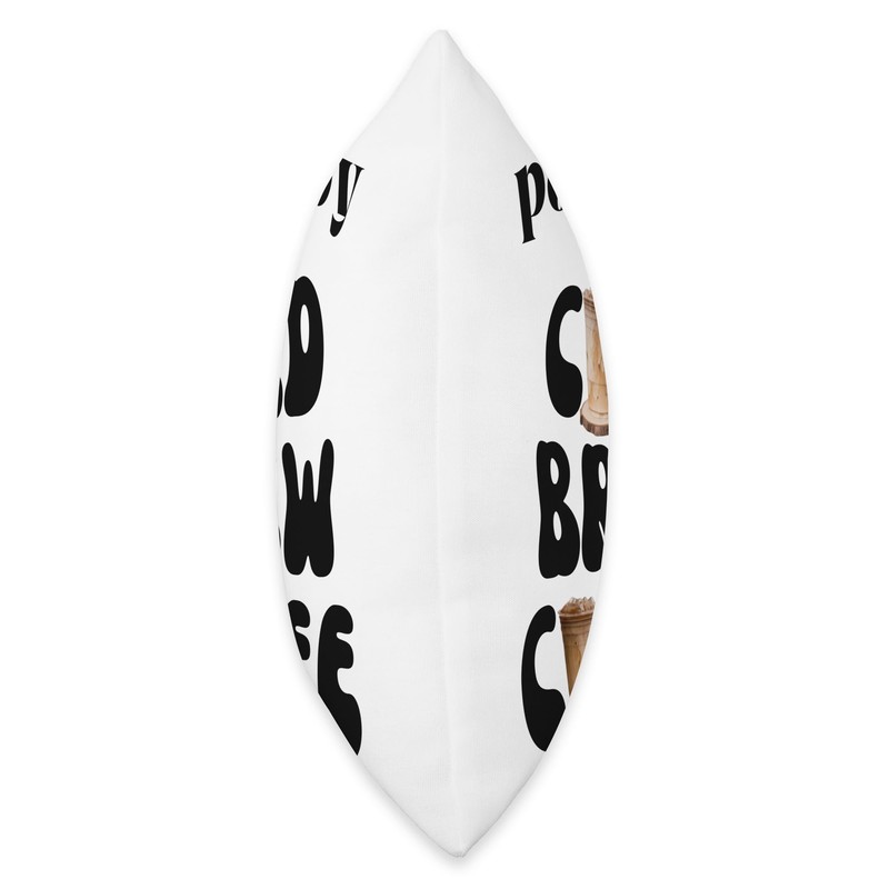 Powered By Cold Brew Coffee Throw Pillow