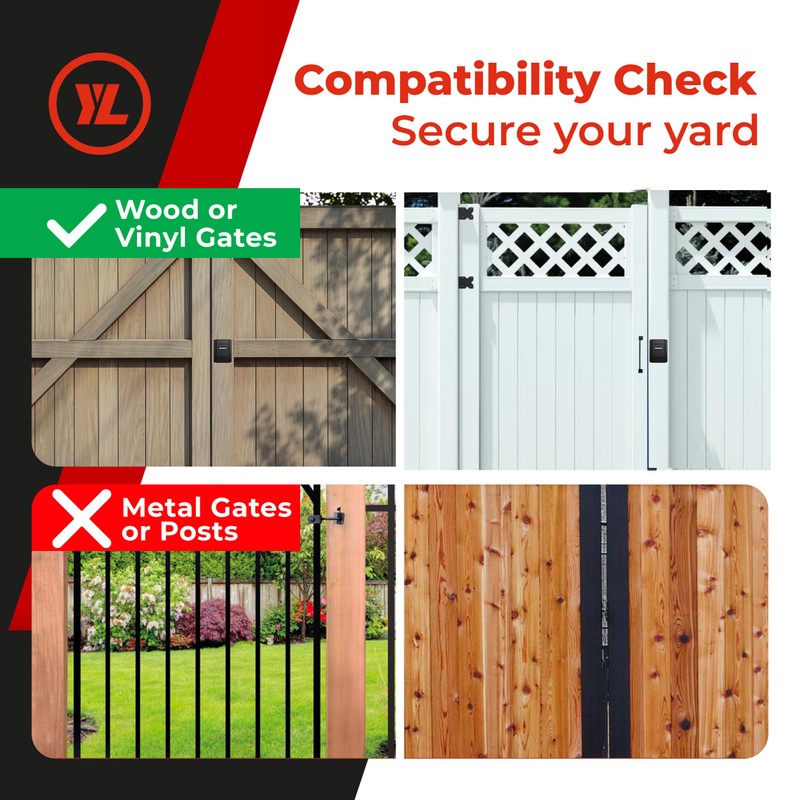 Gate Lock – Secure Keyless Fence Lock and Latch with