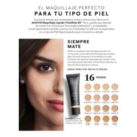 Maquillaje Líquido Acabado Mate Time Wise 3d Mary Kay