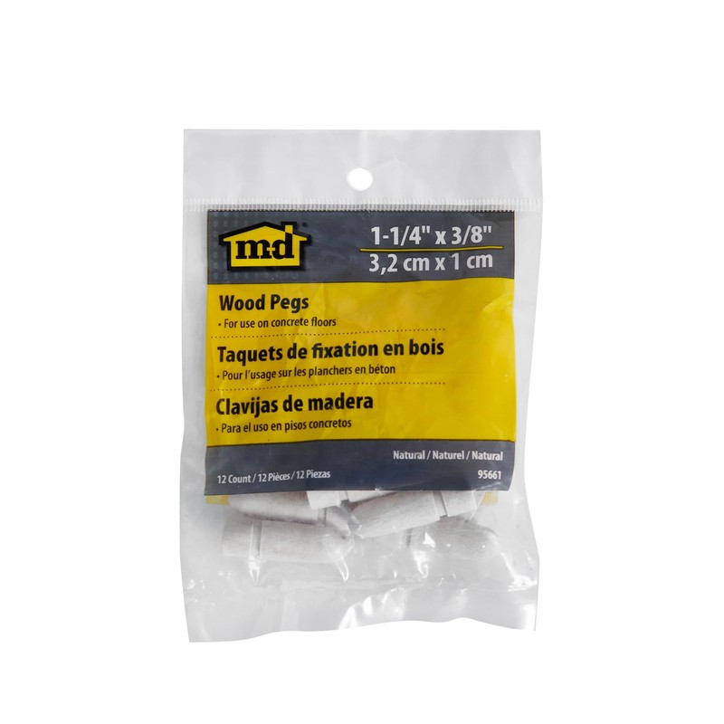 M-D Building Products 95661 1-1/4 in. Wood Pegs for Concrete
