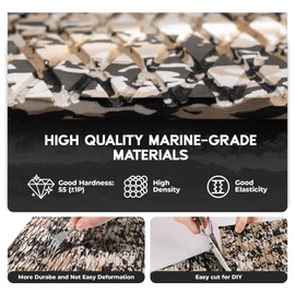 FOCEAN Boat Flooring EVA Foam Boat Decking Camo Marine Flooring Self-Adhesive Marine Mat for Motorboat RV Yacht Kayak, 94.5''x 23.6'', Desert Camo